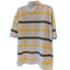 Karl Kani Gold Polo Shirt Mens 4X Golf White Yellow Black Stripes Short Sleeve