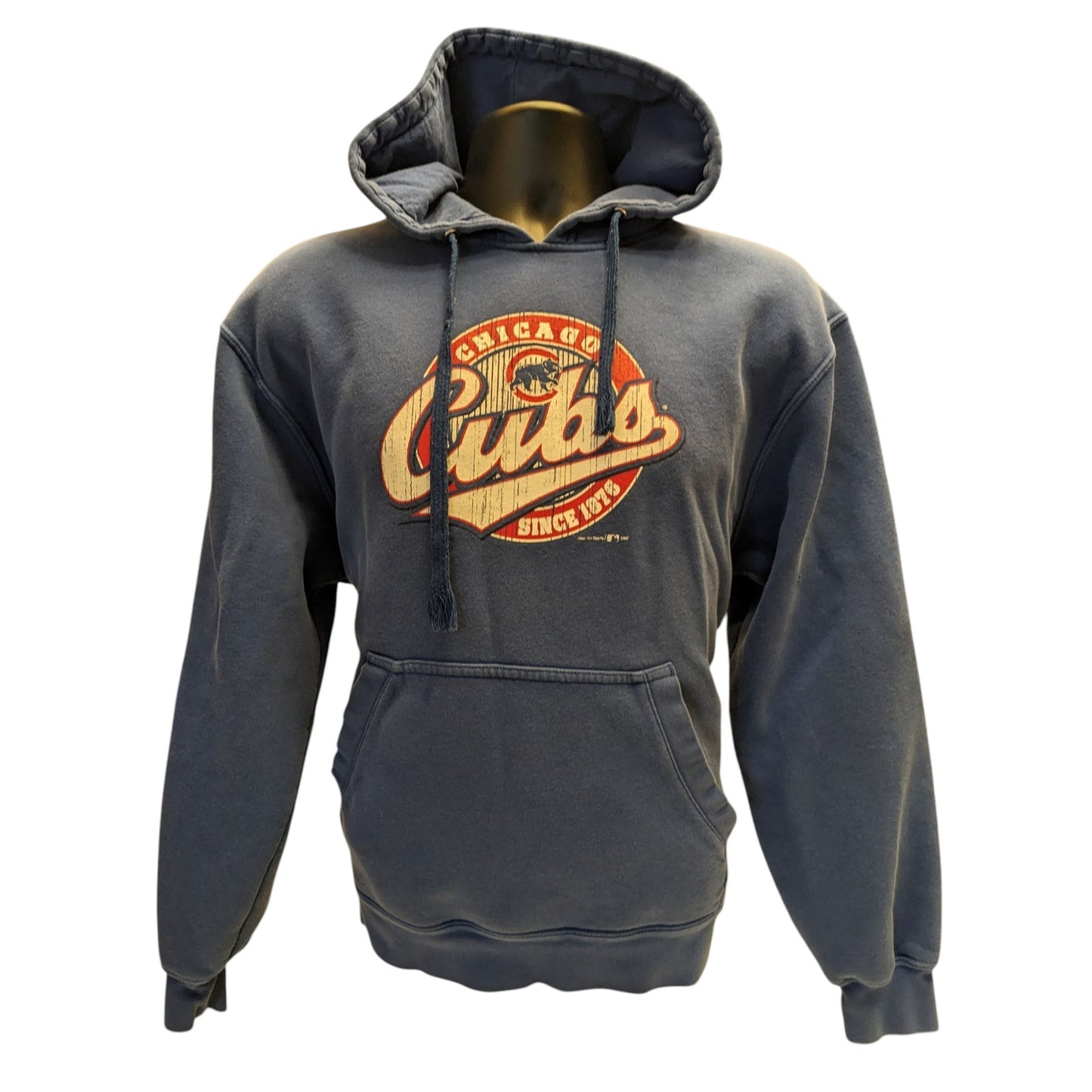 Chicago Cubs Hoodie Men Large Pullover Sweatshirt Gear for Sports Vintage Look