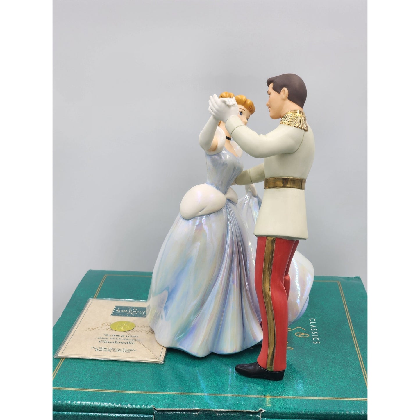 WDCC Disney Cinderella Prince Charming So This Is Love Vintage Retired Box COA