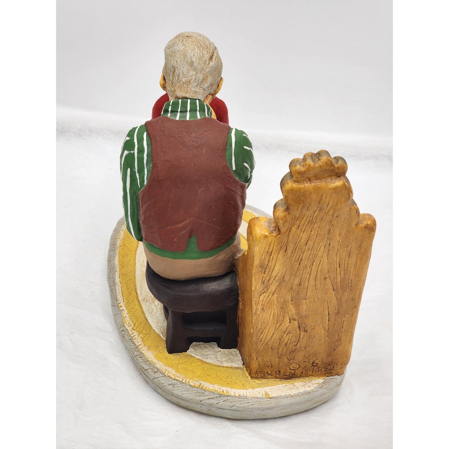 Vintage Lauren Marems Sculpture Eye Doctor Optometrist Gift Patient 1976 Signed