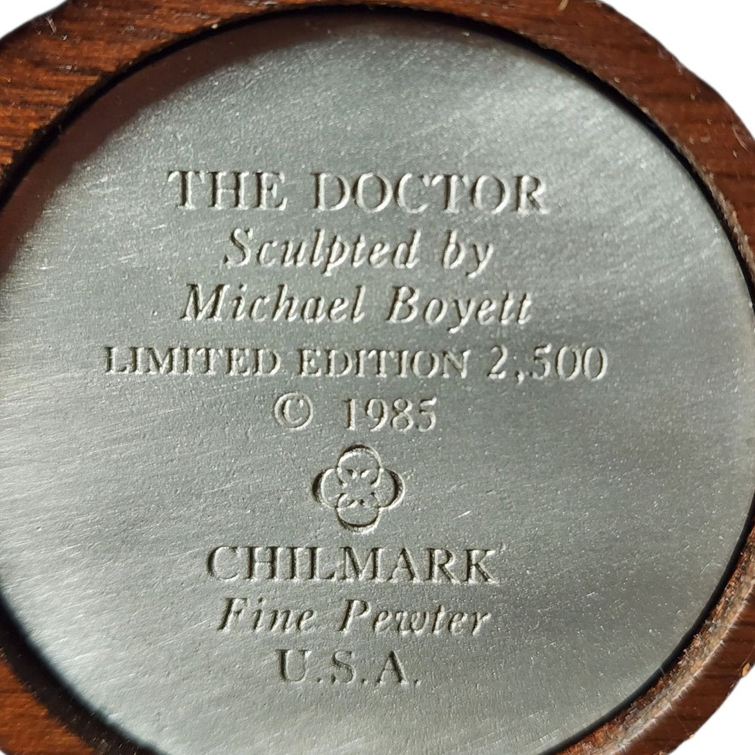 Chilmark The Doctor Pewter Sculpture Michael Boyett 1985 Rare Western Americana