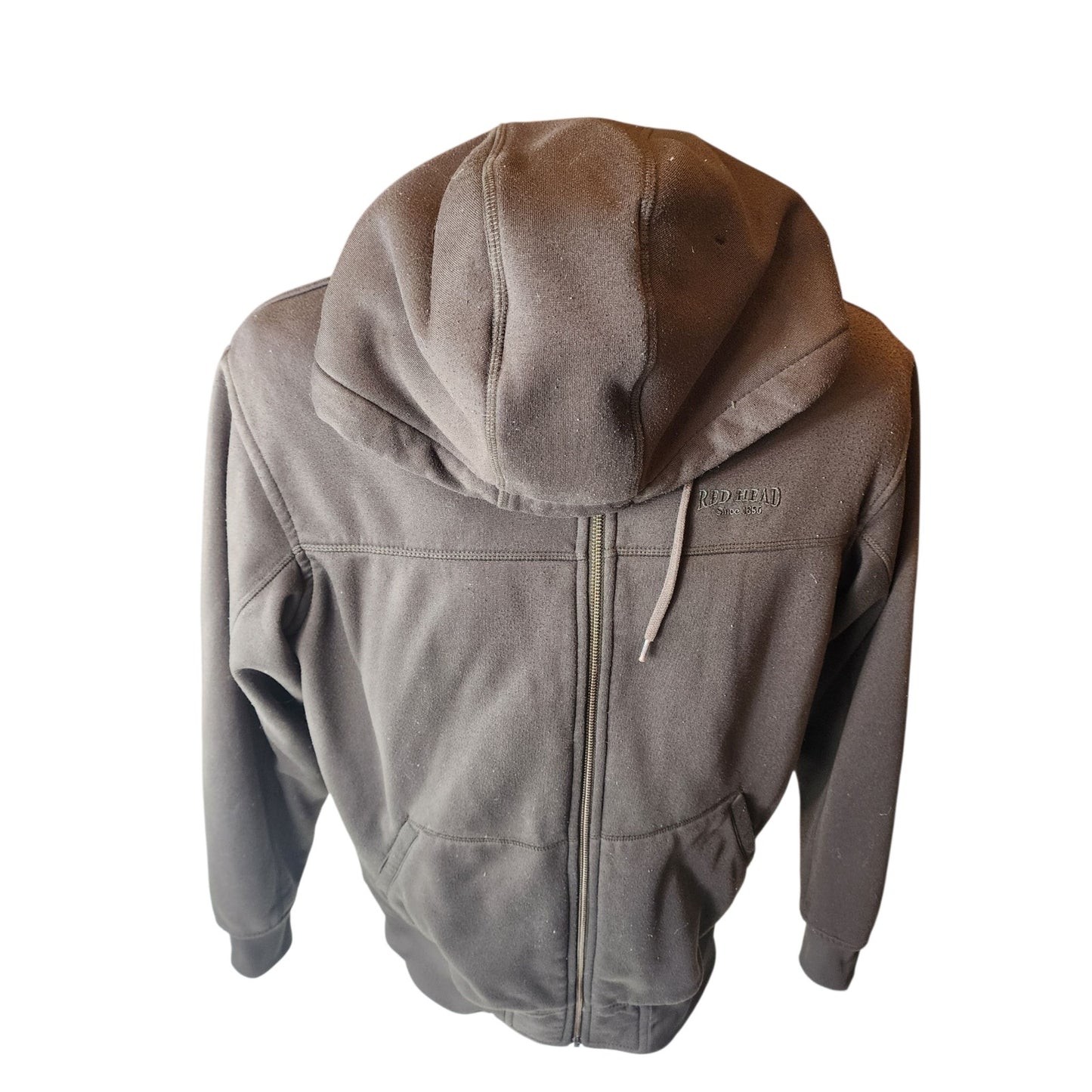 Red Head Sherpa Full Zip Hoodie Mens Medium Fleece Jacket Warm Hunting Workwear