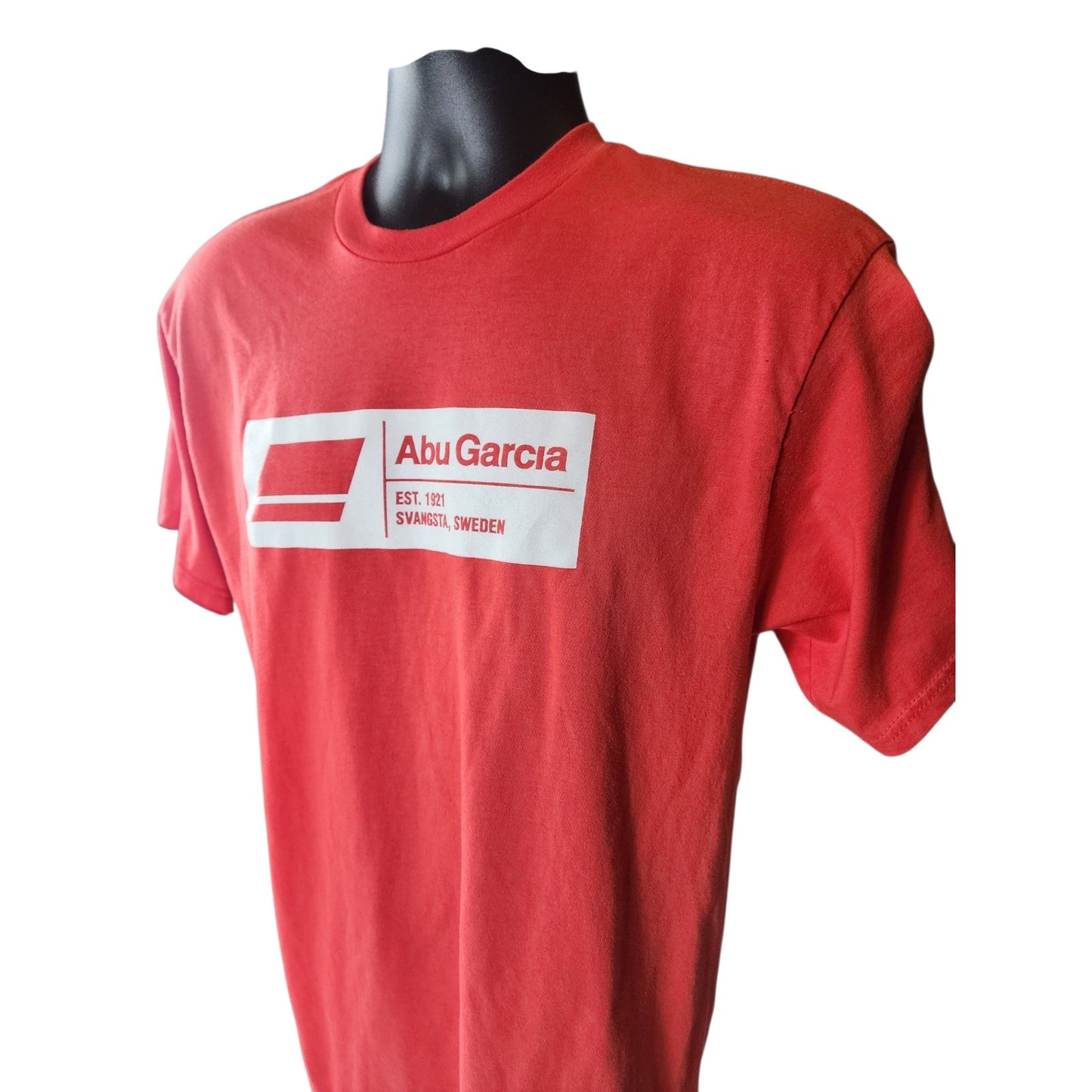 Abu Garcia Logo T Shirt Mens Large Fishing Sportswear Graphic Tee Short Sleeve