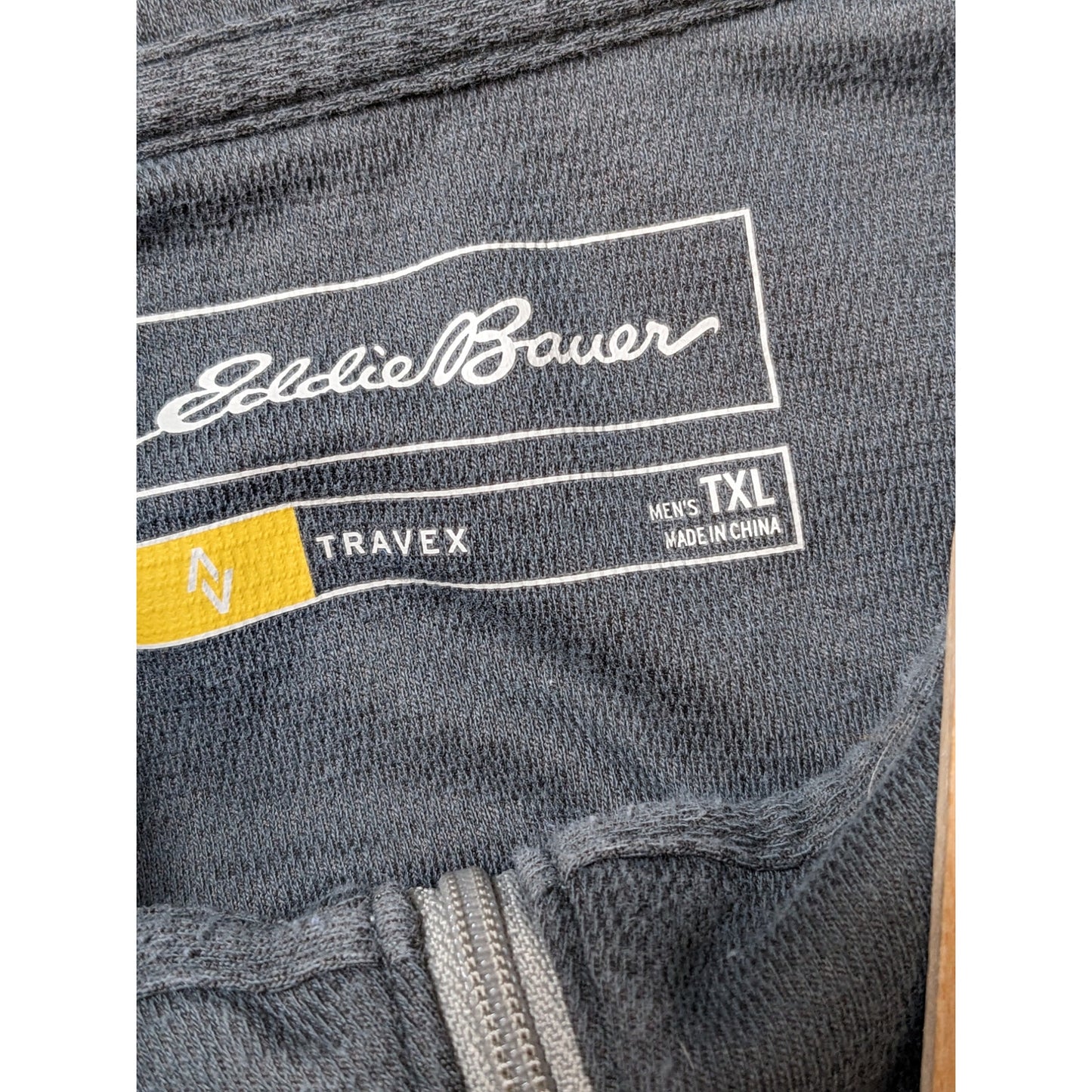 Eddie Bauer Travex Quarter Zip Pullover Mens TXL Tall Light Performance Hiking