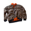 Gamehide Reversible Hunting Jacket Mens Large Brown Blaze Orange Camo Puffer
