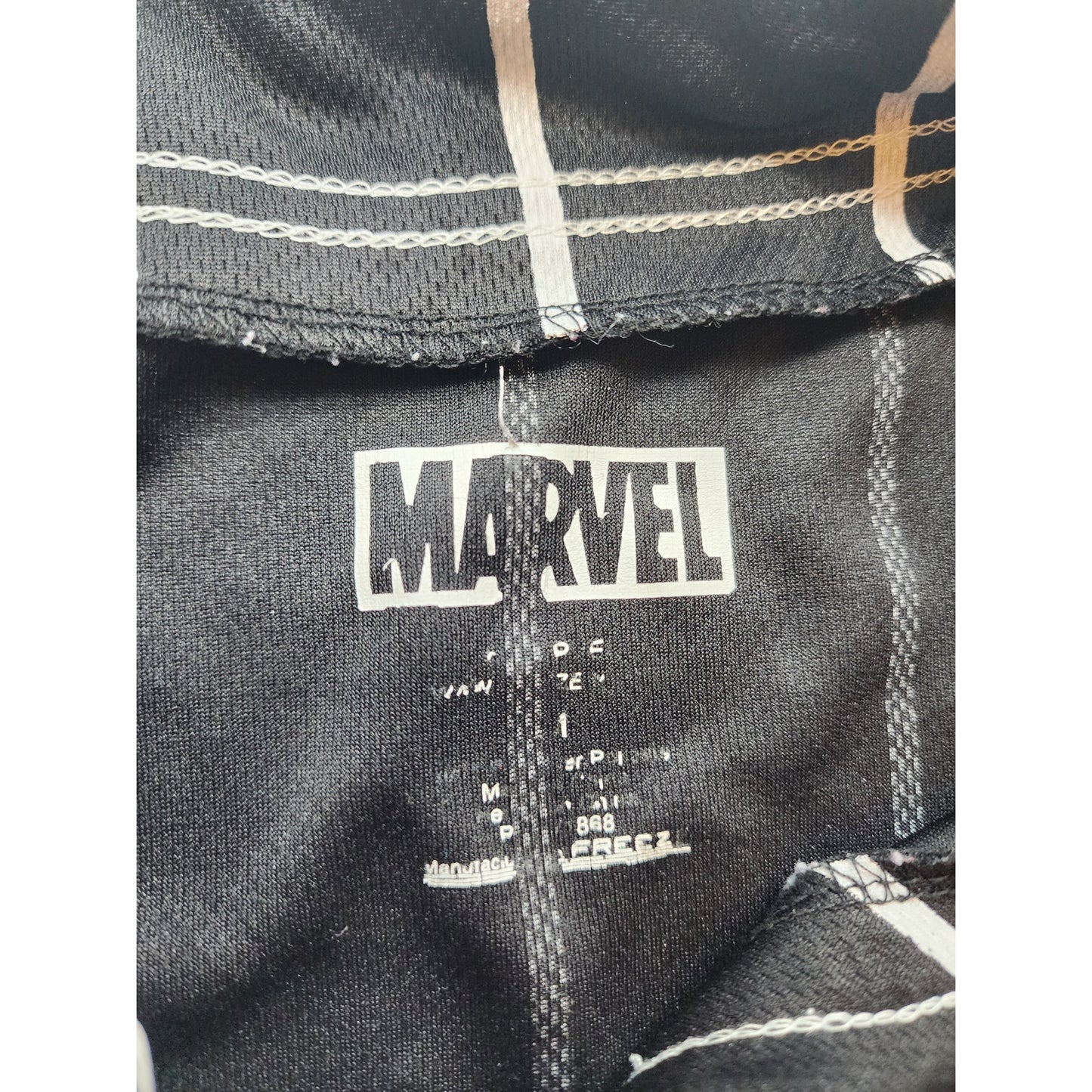 Marvel Spider Man Jersey Shirt Boys Medium Pinstripe Superhero Graphic Tee Top
