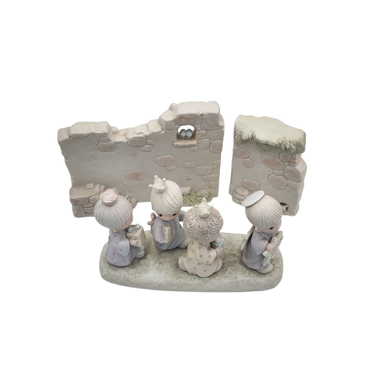 Precious Moments They Followed The Star & Manger Wall Set Nativity E-5641 E-5644