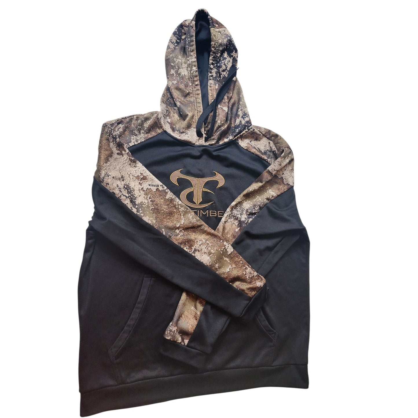 True Timber Hoodie Mens Large Camo Drawstring Hunting Hiking Woodland Gorpcore