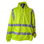 Berne Hi-Vis Hoodie Men 2XL Yellow Reflective Zip Safety Sweatshirt Construction