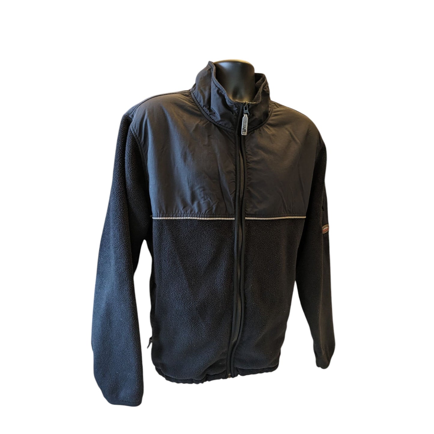 Eddie Bauer Polartec Fleece Jacket Men XXL Zip Outdoor WindPro Hiking Sweatshirt