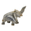 Stone Elephant Figurine Statue Gray Wildlife Shelf Ornament Safari Animal Art 6"