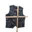 First Manufacturing Leather Vest XL Biker Motorcycle Club Riding Snap Taffeta