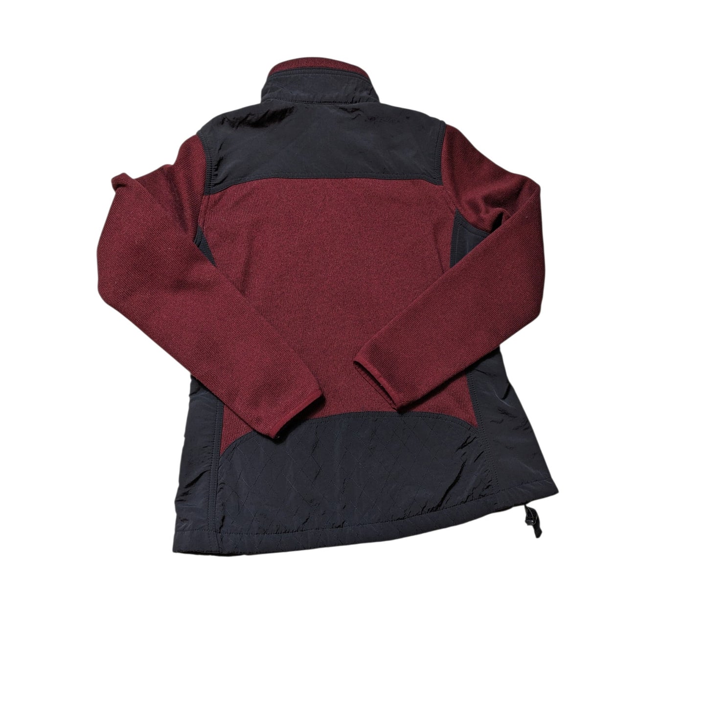 Eddie Bauer Sport Jacket Womens PM Medium Petite Burgundy Zip Hiking Gorpcore