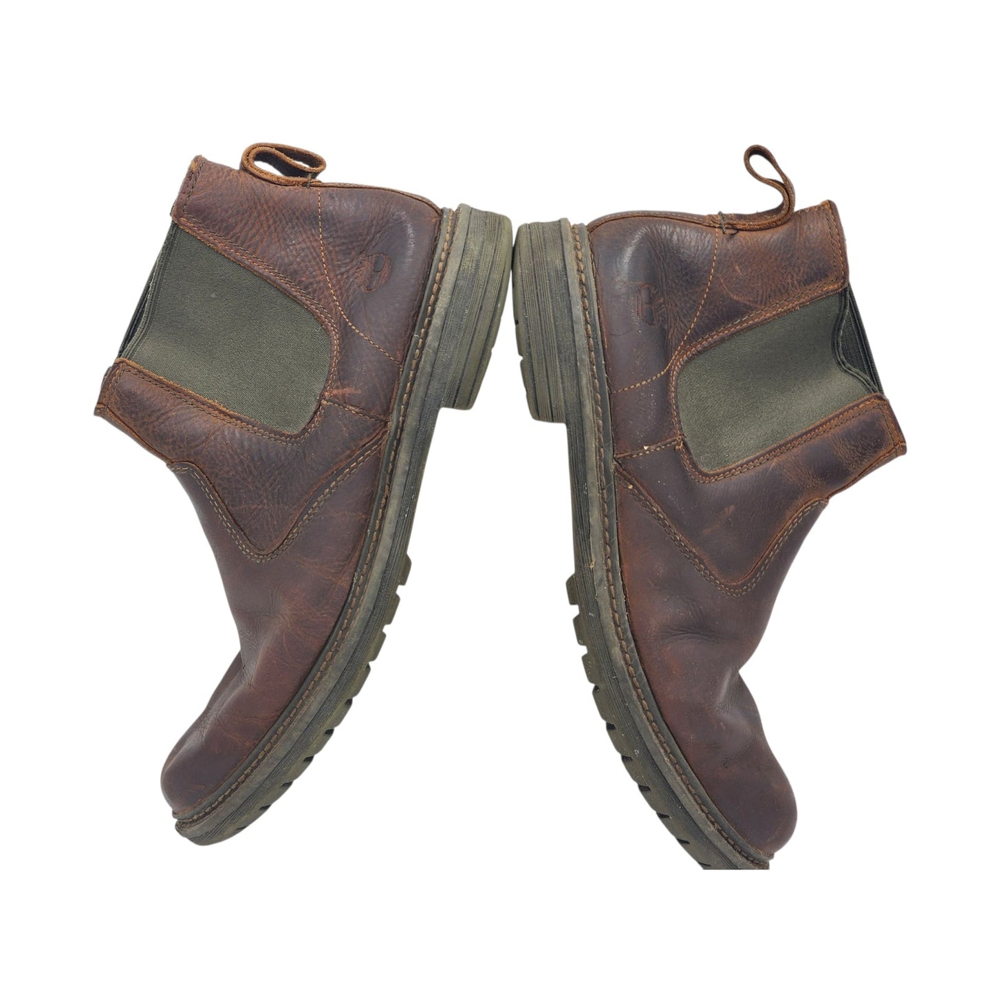 Timberland Shoes Men 12 Chelsea Boots Leather Slip On Ankle Pull On Rugged 9745A
