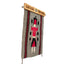 Native American Navajo Yei Wool Rug Handwoven Wall Hanging Southwestern 31x15