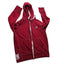 American Eagle Outfitter Men Medium Women Large Red Zip Hoodie Sweatshirt Fleece