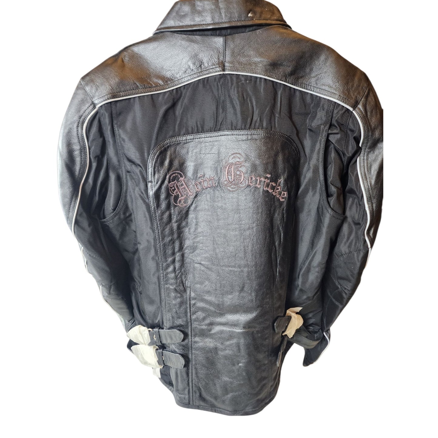 Hein Gericke Leather Motorcycle Jacket Womens 16 Protective Padded Biker Riding