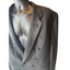 Perry Ellis Double Breasted Suit Jacket 50 Long Tuxedo Style Formal Blazer USA