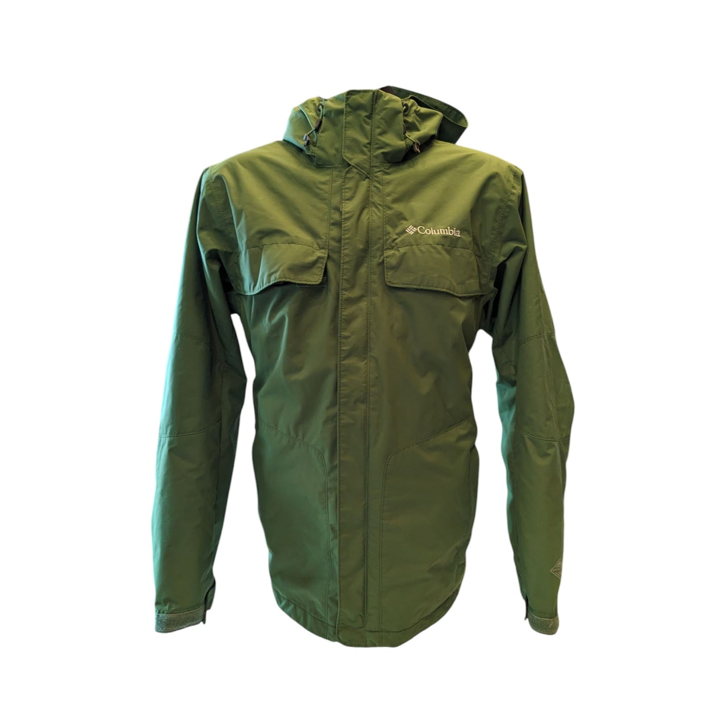 Columbia Interchange Jacket Men Medium/Large Waterproof Hood Windbreaker Hiking