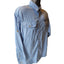 Orvis Buzz Off Insect Shield Shirt Large Blue Button Down Outdoor Hiking Fishing