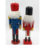 Vintage Nutcracker Set 2 Solder King Red/Black Red/Blue 13" And 15" Tall