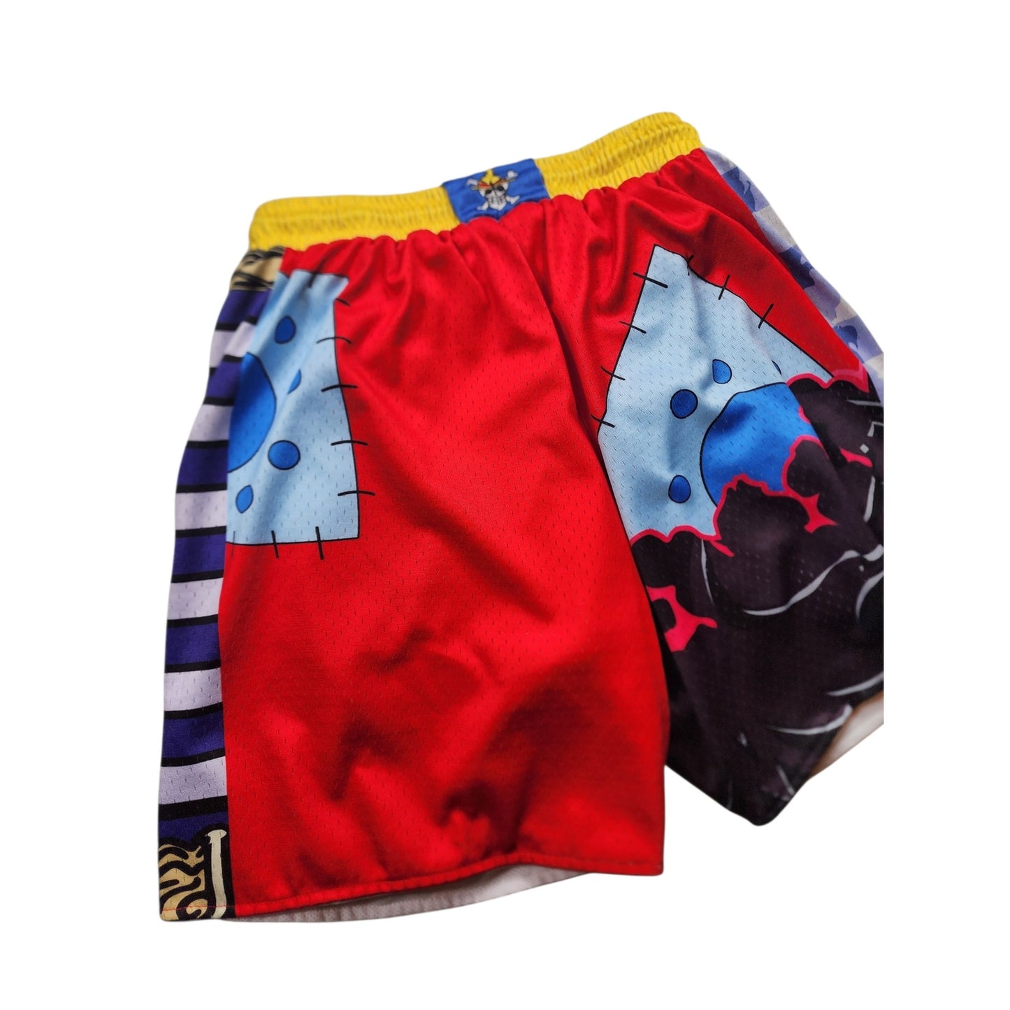 In The Lab Mens Small/Medium Basketball Shorts Graphic Print Mesh Activewear