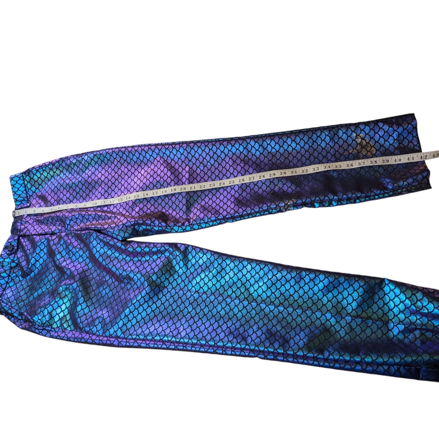 OPPOSUITS Pants Mens US 42 36x34 Mermaid Scale Purple Blue Party Costume Rave