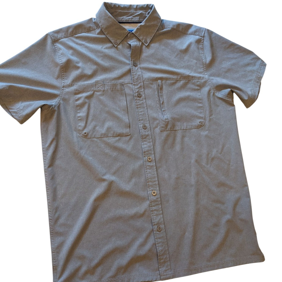 Tallwoods X-Caster Shirt Men Medium Fishing Sun Protection UPF 30+ Hiking Button