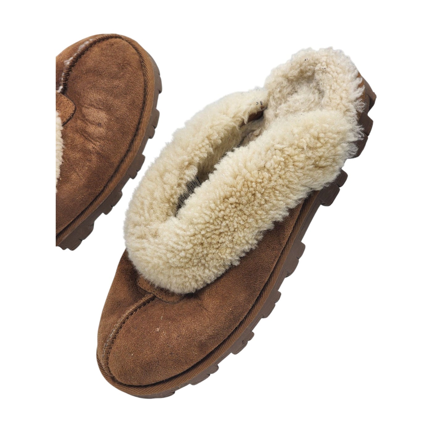 UGG Slippers Womens 8 Coquette Sheepskin Clog Fleece Lined Comfort Shoes 5125