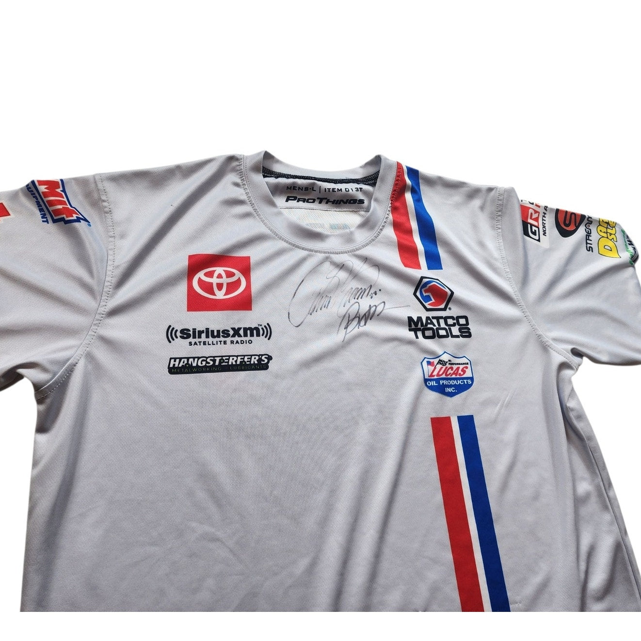 ProThings Racing Team Shirt Large Signed Jersey Matco Tools Motorsport Autograph