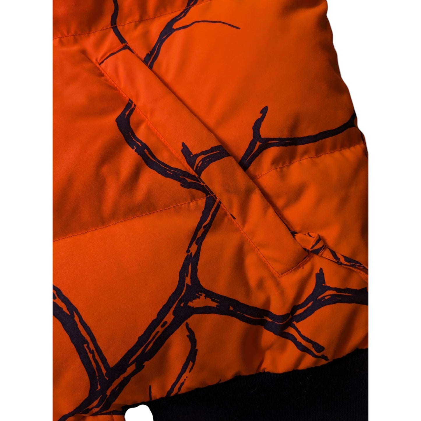 Gamehide Reversible Hunting Jacket Mens Large Brown Blaze Orange Camo Puffer