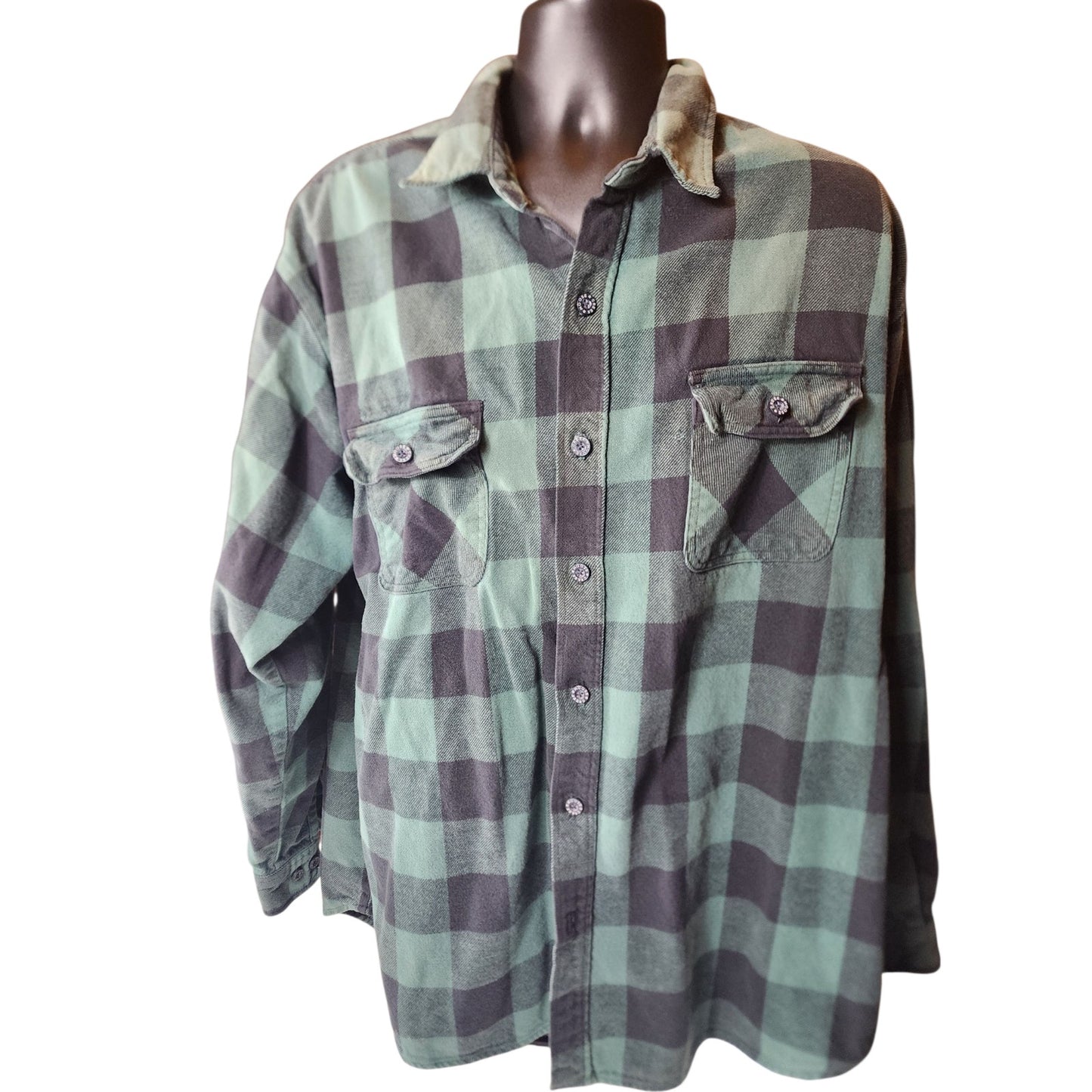Moose Creek Flannel Shirt Men 3XLT Buffalo Plaid Button Up Workwear Lumberjack