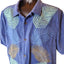 Tommy Bahama Silk Camp Shirt Large Palm Frond Aloha Top Island Vacation Hawaiian