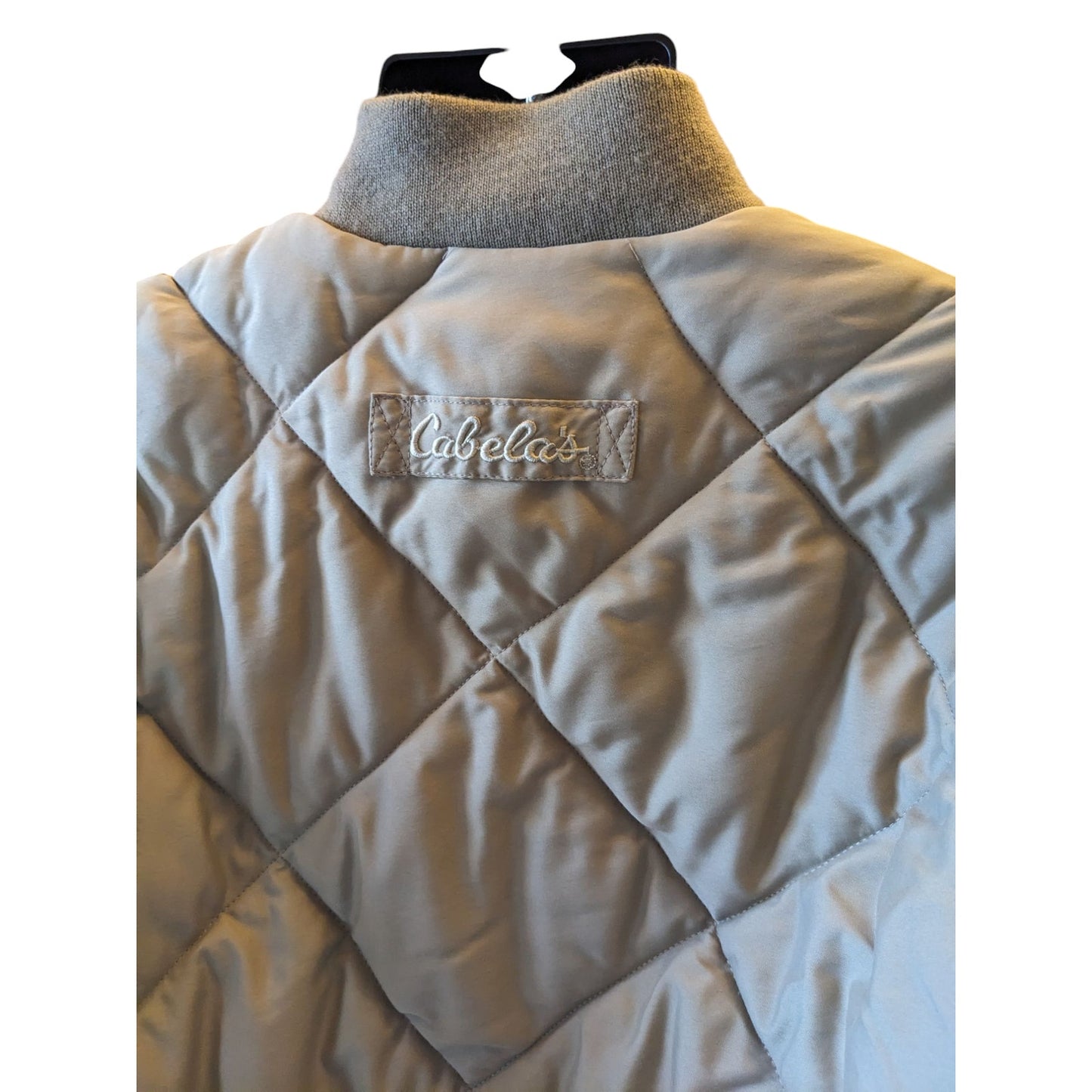Cabelas Quilted Thinsulate Bomber Jacket Men Large Tall Goose Down Puffer Hiking
