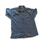 Tommy Bahama Mens Large Short Sleeve Shirt Blue Button Front Cotton Camp Collar