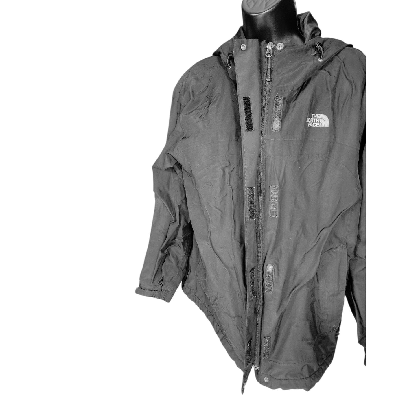 North Face HyVent Waterproof Hooded Rain Jacket Womens XL Hiking Camping Light