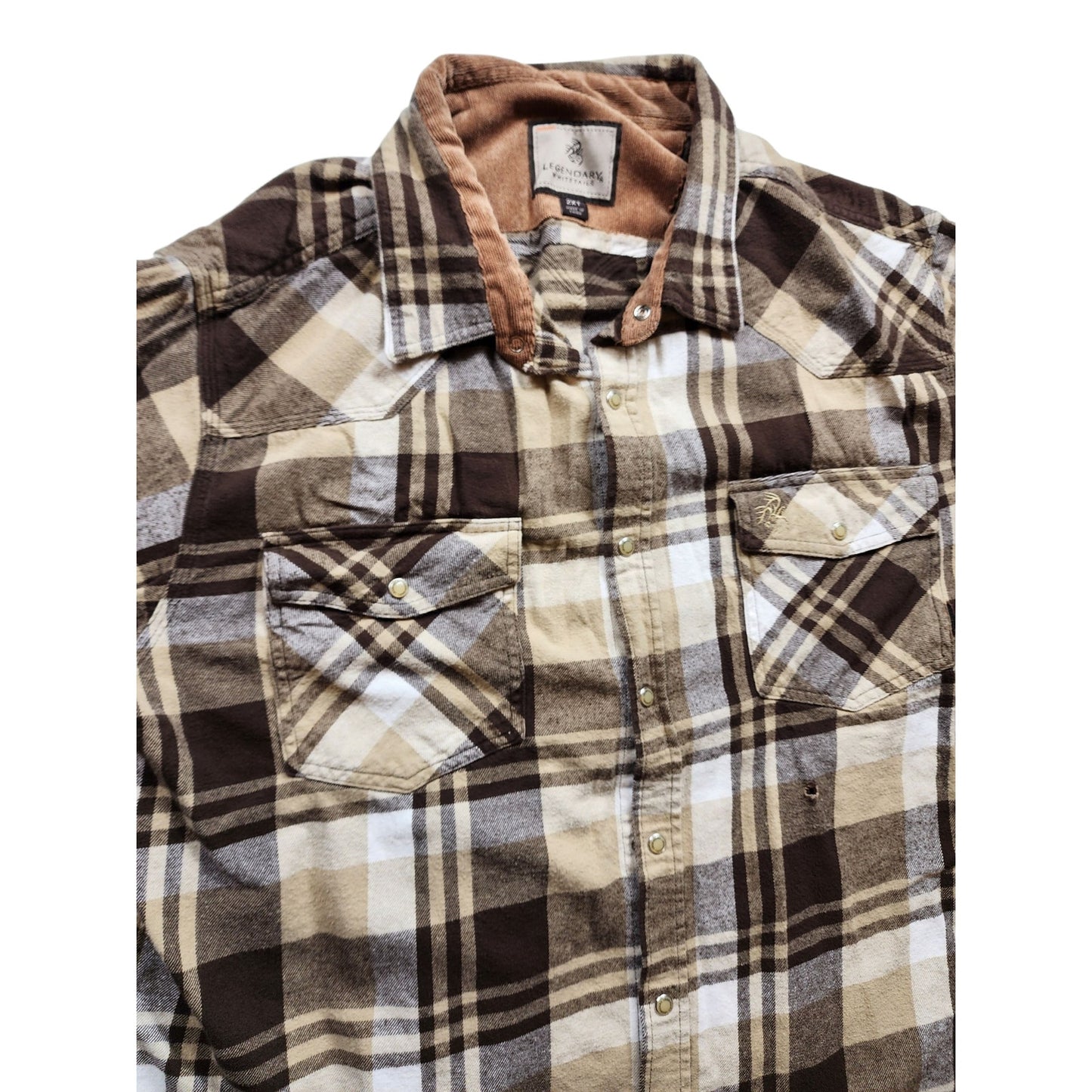 Legendary Whitetails Flannel Shirt Mens 2XT Heavyweight Western Snap Lumberjack