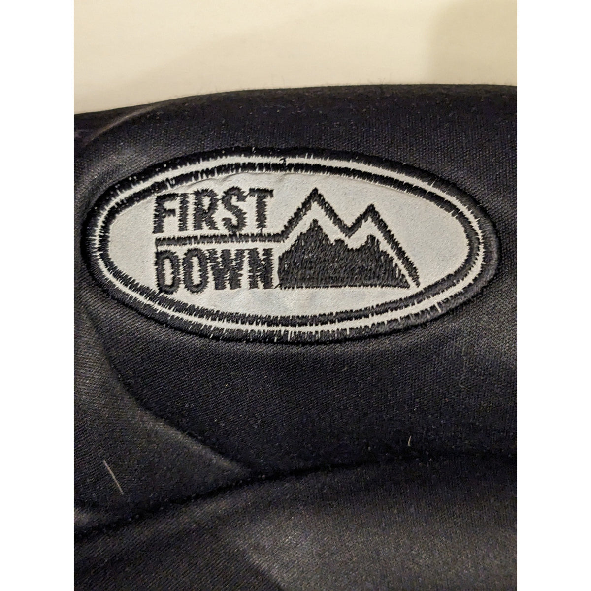 First Down Puffer Jacket Mens Medium Navy Duck Down Feather Y2K Streetwear Coat