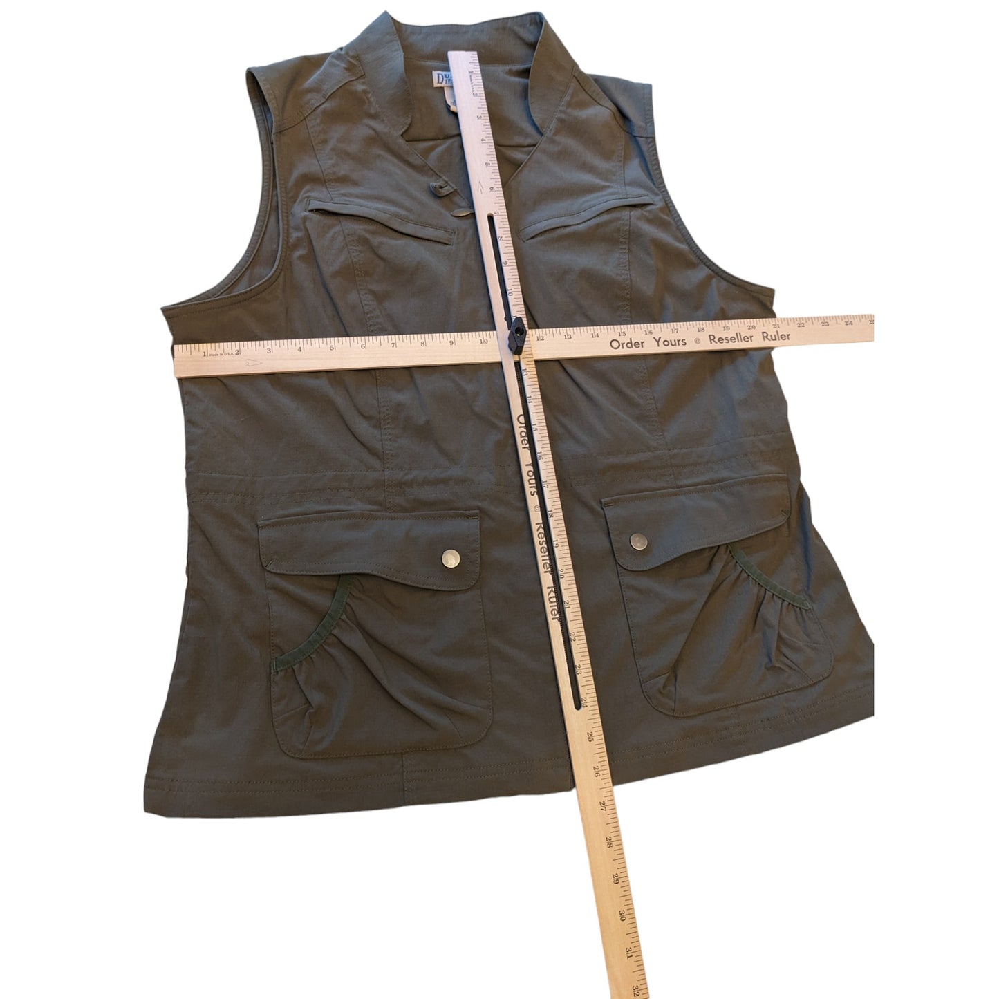Duluth Trading Vest Women Large Utility Sleeveless Work Outdoors Garden Pockets