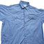 Orvis Buzz Off Insect Shield Shirt Large Blue Button Down Outdoor Hiking Fishing
