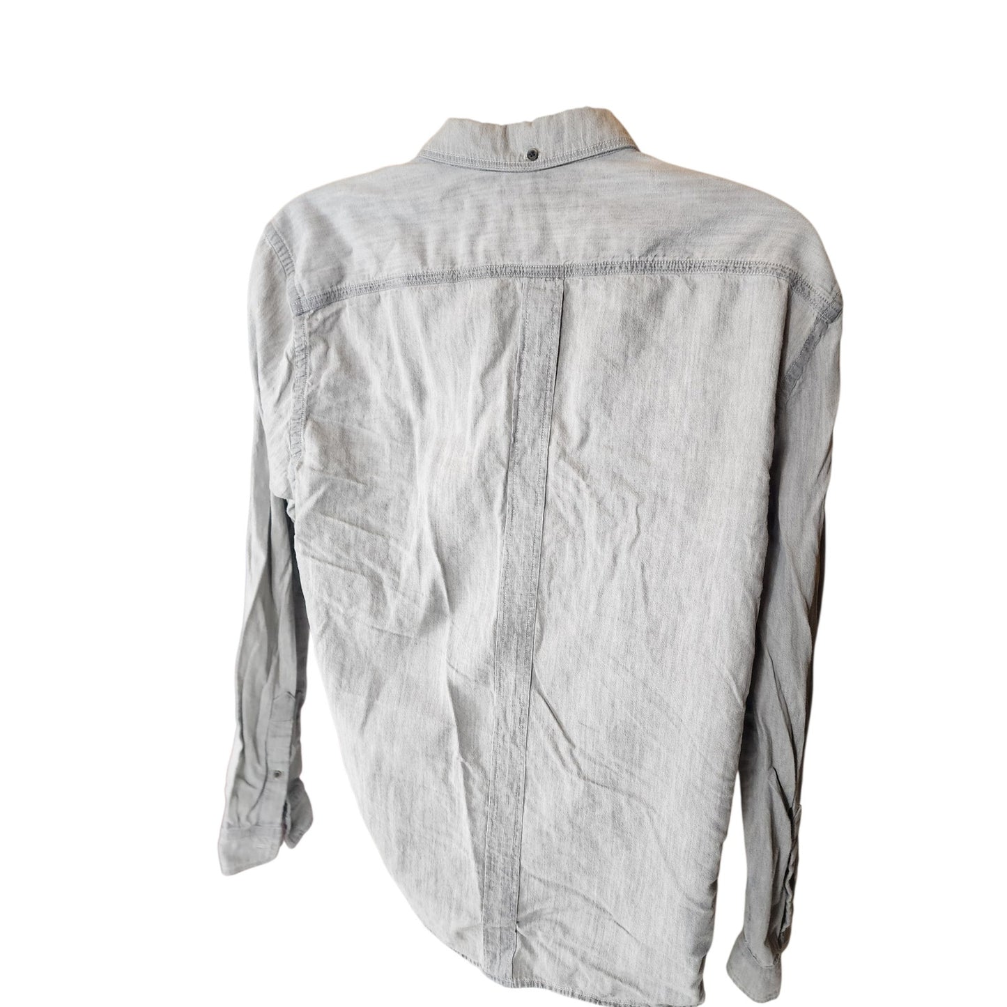 7 For All Mankind Shirt Mens XL Long Sleeve Casual Top Denim Look Soft Grunge