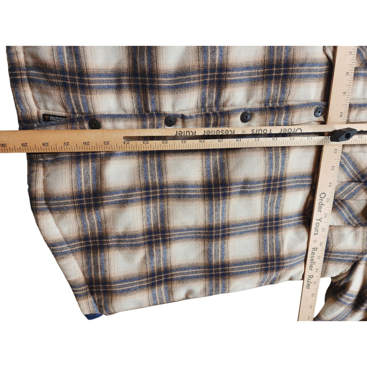 Buffalo David Bitton Mens Large Sherpa Lined Plaid Flannel Jacket Shirt Shacket