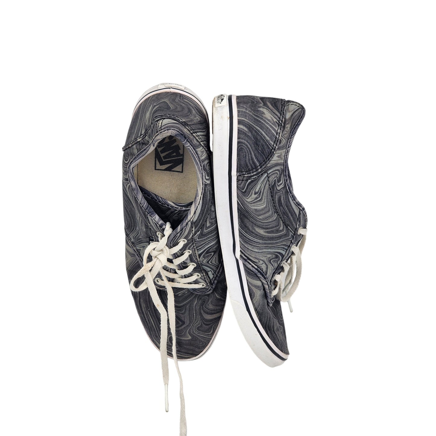 VANS Off the Wall Shoes Womens 9 Marbled Canvas Sneakers Lace Up 25.5CM TB4R