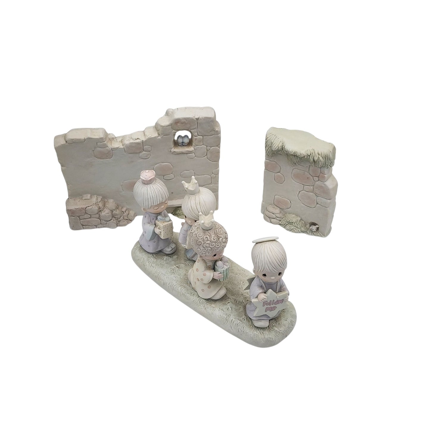 Precious Moments They Followed The Star & Manger Wall Set Nativity E-5641 E-5644
