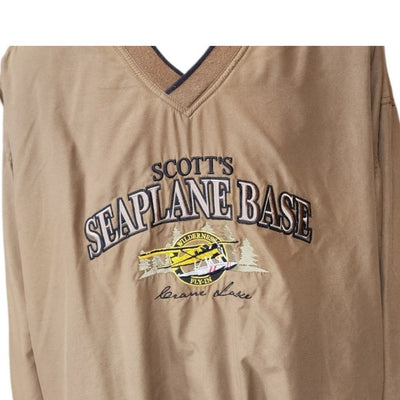 Rivers End Seaplane Pullover Windbreaker 3XL V Neck Vintage Aviation Pilot Y2K