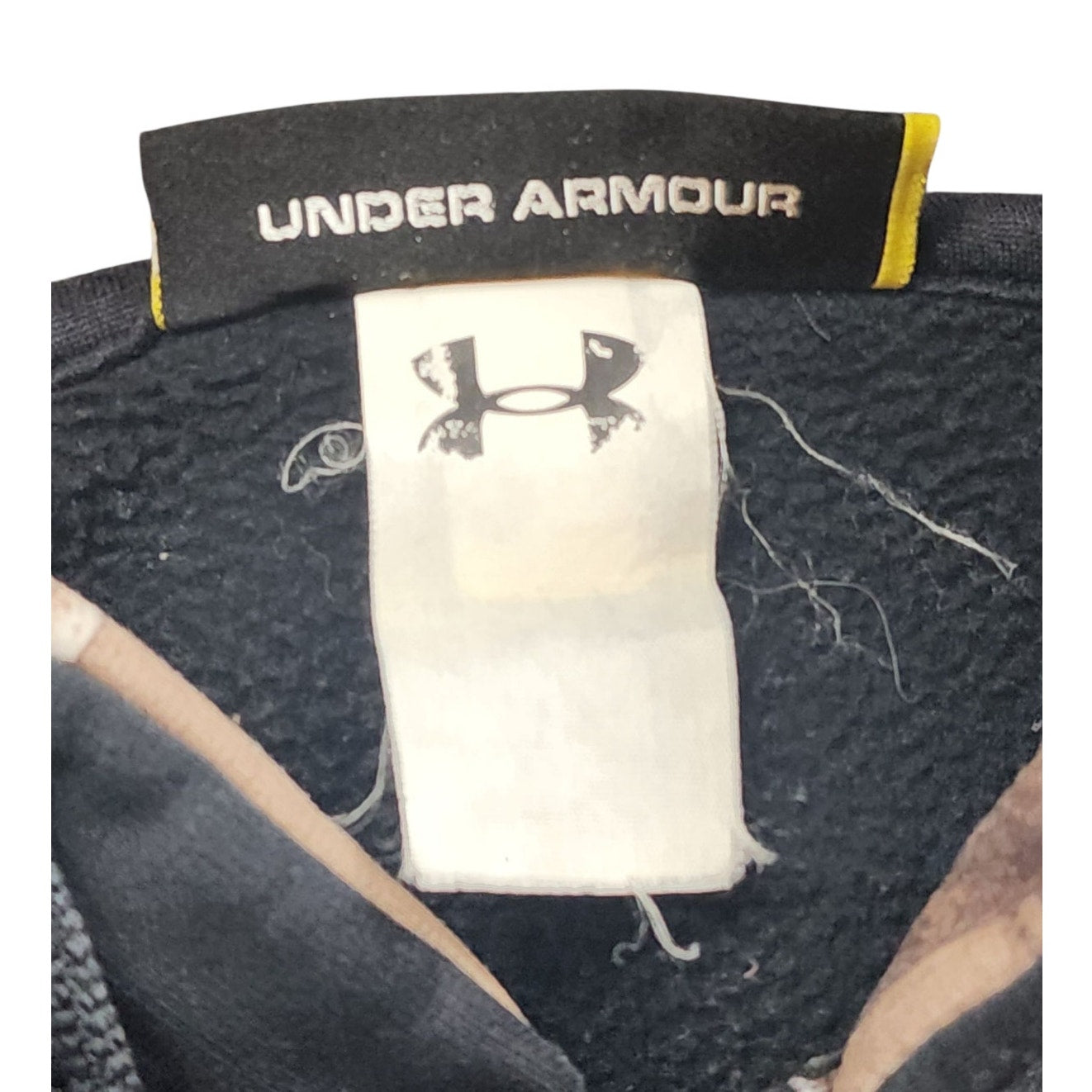 Under Armour Hoodie XL Camo Logo Loose Fit Storm Pullover Sweatshirt Gorpcore