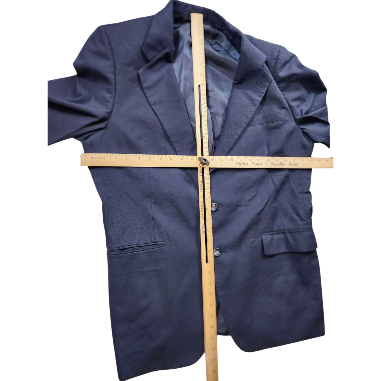 Staten Williams Sport Coat Boardroom Mens 46L Wool Blazer Classic Fit Two Button