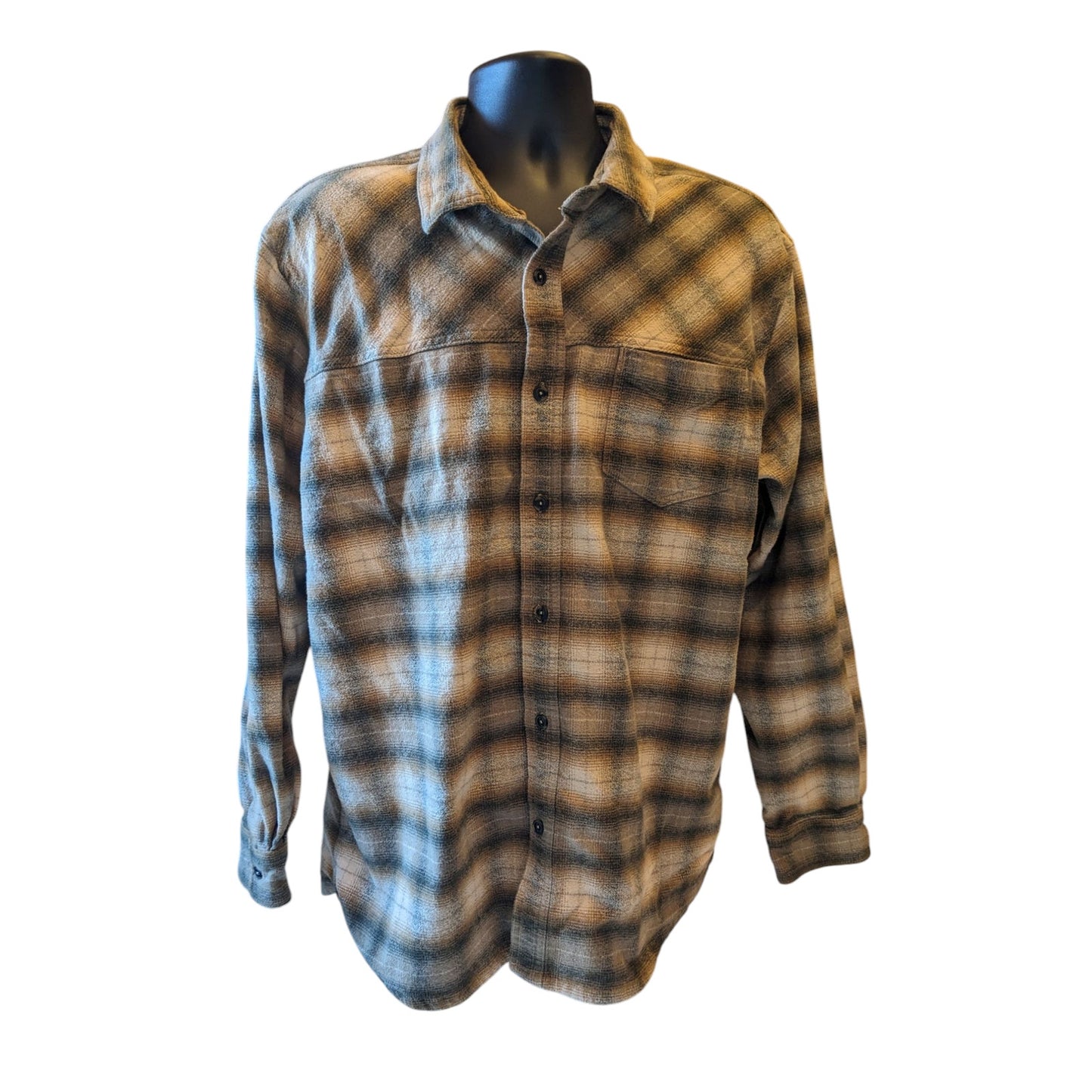 RedHead Ranch Flannel Shirt Mens 2XLT Plaid Long Sleeve Button Western Cowboy
