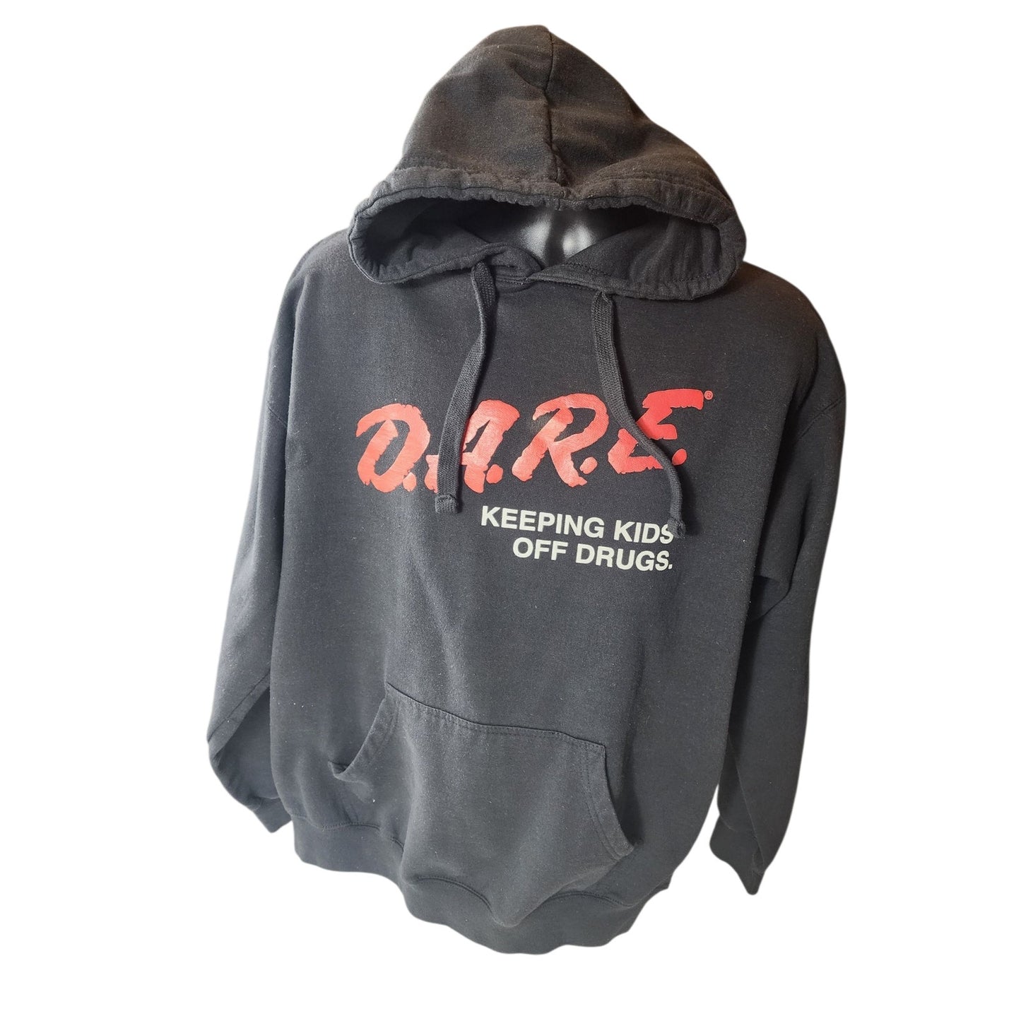 Vintage D.A.R.E. Hoodie Men XL Sweatshirt Graphic 90s Keeping Kids Off Drugs Y2K