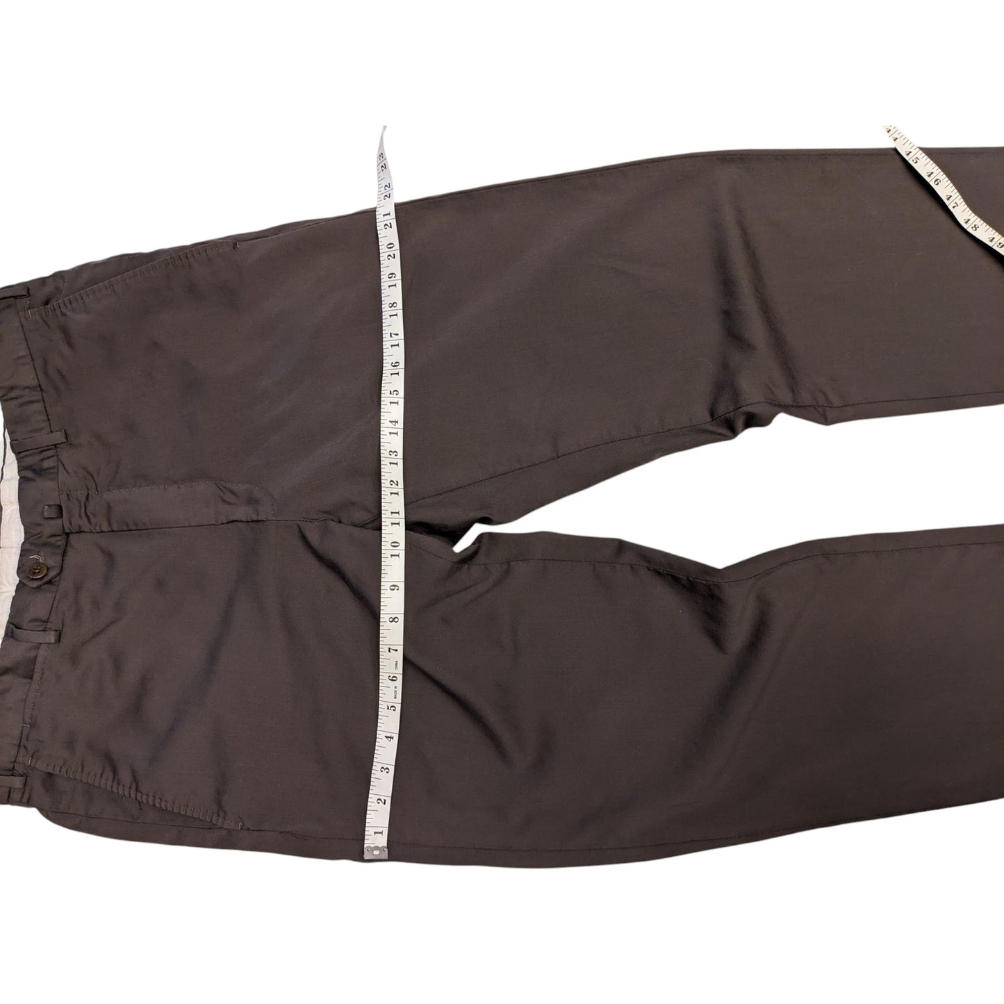 Ermenegildo Zegna Dress Pants Mens 36x30 Chino Trousers Brown Portugal Wool Work